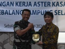 Kasiter Kasrem 043/Gatam Dampingi Aster Kasad Kunjungi PLTU Sebalang