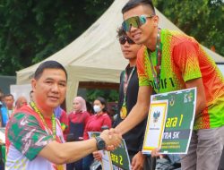 Sinergitas TNI-Polri,Wakapolda Lampung Hadiri Sriwijaya Run 2024