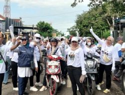 Relawan Amin Majenang Pawai Macam-macam Kendaraan