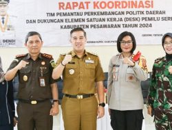 Forkopimda Pesawaran Lakukan Rakor Persiapan Pemantauan Pemilu 2024