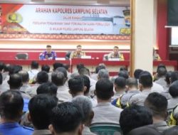 378 Personil Terlibat Pam TPS Dibekali Kapolres Lampung Selatan
