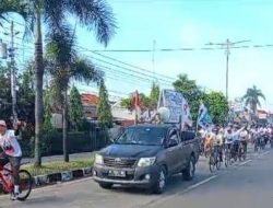 Massa Pendukung Anis di Cilacap Ikuti Gowes