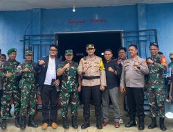 Kapolres Lampung Utara Pantau Pengamanan Pleno Hasil Pemilu 2024 di PPK