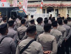 Ditsamapta Polda Lampung Lakukan Pengamanan di Bawaslu