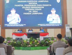 Kapolda Lampung Tegaskan Seleksi Terpadu TA 2024 Berlangsung Betah