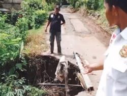 Gorong Gorong Tua Bunut Sebrang Ambruk Tergerus Arus Air