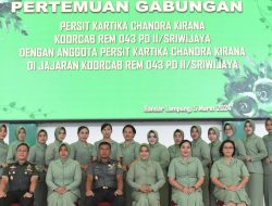 Ini Pesan Danrem 043/Gatam ke Persit KCK Koorcab Rem 043 PD II/Swj