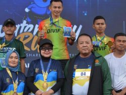 Bersama Gubernur,Danrem 043/Gatam Ikuti Water Day Run Lampung