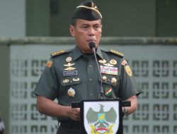 Kasrem 043/Gatam Sampaikan Perintah Pangdam II/Swj Pada Apel Bulanan