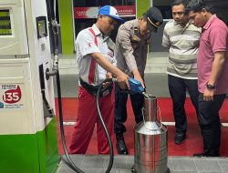 Pastikan Tak Ada Kecurangan dan Kelangkaan BBM,Polresta Cilacap Lakukan Sidak ke SPBU