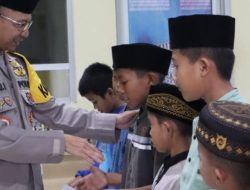 Kapolres Tubaba Bukber Bersama Anak Yatim dan Santunan