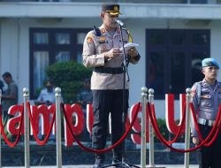 Amankan Idul Fitri 1445 H, Polres Lampung Utara Apel Gelar Pasukan Operasi Ketupat 2024