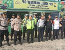 Polres Lampung Utara Dirikan 3 Pospam dan 1 Posyan,layani Pemudik Lebaran