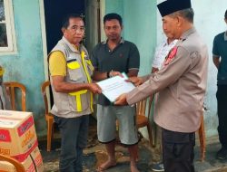 Korban Tenggelam di Irigasi Dapat Tali Asih dari Kapolres Lampung Utara