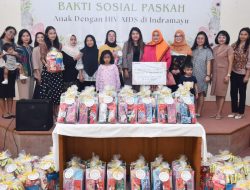 Sub Bidang Kerohanian Kristen RU VI Balongan Sampaikan Bansos ke ADHA