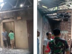 Polisi Cek Rumah Warga Megamendung Yang Terbakar