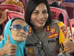 Hari Kartini Polwan Polres Pesawaran Sambangi Panti Jompo