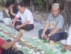 Jalan Dibeton, Warga Dusun Tengah Desa Bugel Gelar Syukuran