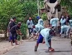 Wujudkan MANJA,Pemdes Mangunjaya Lakukan Program Pembangunan Infrastruktur Jalan