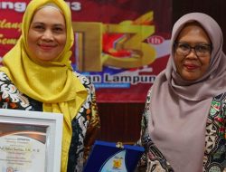 Wakili Kapolda,Kabid Humas Polda Lampung Hadiri HUT Harian Pikiran Lampung ke-13