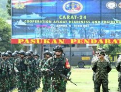 Prajurit Yonif 9 Marinir Ikuti Pembukaan Latma Carat 2024