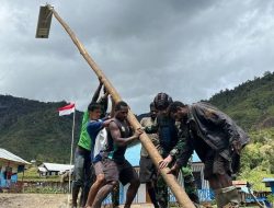 Habema TNI Respons Kebutuhan Penerangan Masyarakat Homeyo dan Wilayah Papua