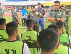 Pelaksanaan Tes Kesegaran Jasmani Calon Taruna Akademi TNI TA 2024 Dipantau Danrem 043/Gatam