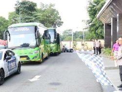 Keberangkatan Peserta Kemala Run 2024 Dilepas Kapolda Lampung