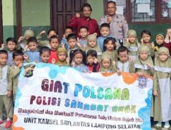 Melalui Program Polsuna,Polres Lamsel Ajak Anak Usia Dini Jadi Sahabat Polisi