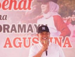 Sosialisasi Bulan Sadar Pajak 2024,Berbalut Senam Sehat Bareng Bupati Indramayu