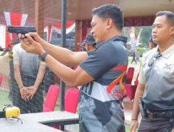 Lomba Tembak Eksekutif Sambut Hari Bhayangkara ke-78,Kapolda Lampung Ikut