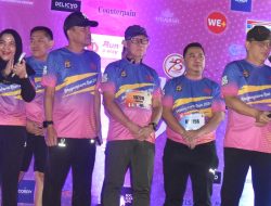Dampingi Kapolda,Danrem 043/Gatam Lepas Peserta Bhayangkara Run Polda Lampung