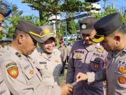 PJU Polres Lampung Utara Cek Handphone Personil,Cegah Judi Online