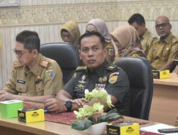 Kasrem 043/Gatam Ikuti Rakor Pengendalian Inflasi di Daerah Secara Virtual