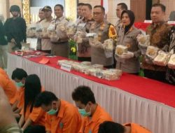 Amankan Tujuh Pelaku,Polda Lampung Gagalkan Pengiriman 30 Kg Sabu di Tol Bakauheni