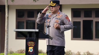 Pimpin Apel Gabungan, Kapolres SBB Ingatkan Jaga Nama Baik Polri