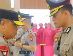 Sertijab Puluhan Personil Polda Lampung Dipimpin Irjen Pol Helmy Santika