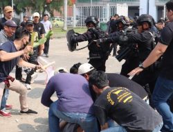 Penanganan Pilkada, Kabag Ops Polresta Bogor Pimpin Latihan Sispamkota