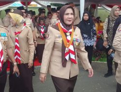 Ribuan Pramuka Kota Bandar Lampung Bareng Walikota Rayakan HUT Pramuka ke-63