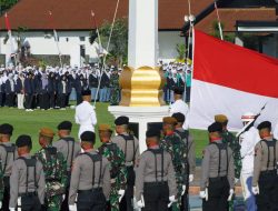 Upacara HUT ke-79 Kemerdekaan RI Kota Magelang di Akademi Militer