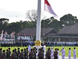 Kapolresta Pimpin Upacara Penurunan Bendera HUT RI ke-79 di Akmil Magelang