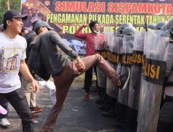 Polres Pesawaran Gelar Sispamkota Bareng Brimob Polda Lampung