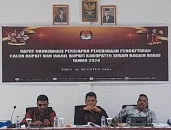 KPU SBB Rapat Persiapan Pendaftaran Calon Bupati dan Wakil Bupati 2024