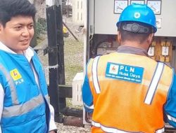 Manager ULP Tinjau Jaringan Listrik di Dusun Tanah Goyang Desa Lokki