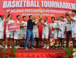Tundukan Tim Kilang Unit V Balikpapan, Tim Kilang Balongan Juara Turnamen Bola Basket Pertamina se Indonesia