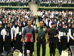 Kasrem 043/Gatam Sampaikan Materi Kebangsaan Kepada 1.731 Mahasiswa Baru Universitas Malahayati