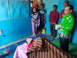 Kepolisian Lampung Utara Olah TKP Korban Gantung Diri