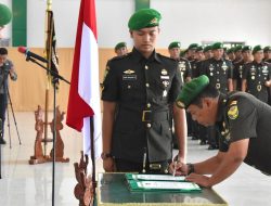 Dua Pejabat Korem 043/Gatam Berganti