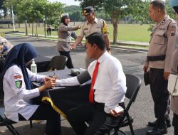 Operasi Zebra Candi,76 Anggota Polres Sragen Periksa Kesehatan