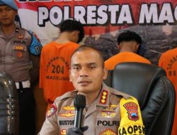 Empat Pelaku Penyalahgunaan Senjata Tajam Diamankan Polresta Magelang